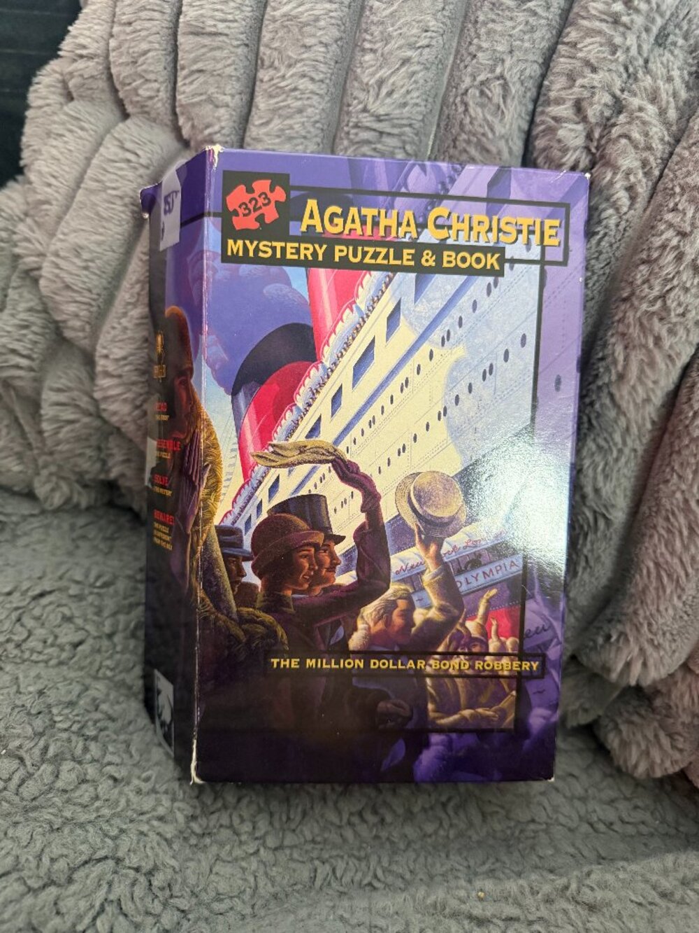 Agatha Christie Mystery Puzzle and Book "The Million Dollar Bond Robbery"